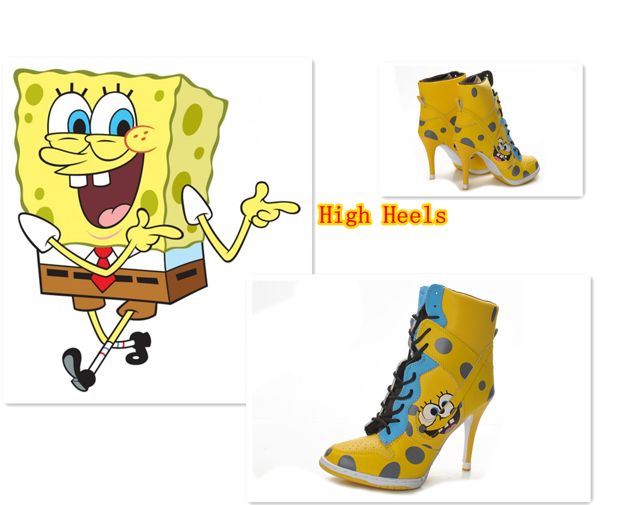nike spongebob heels